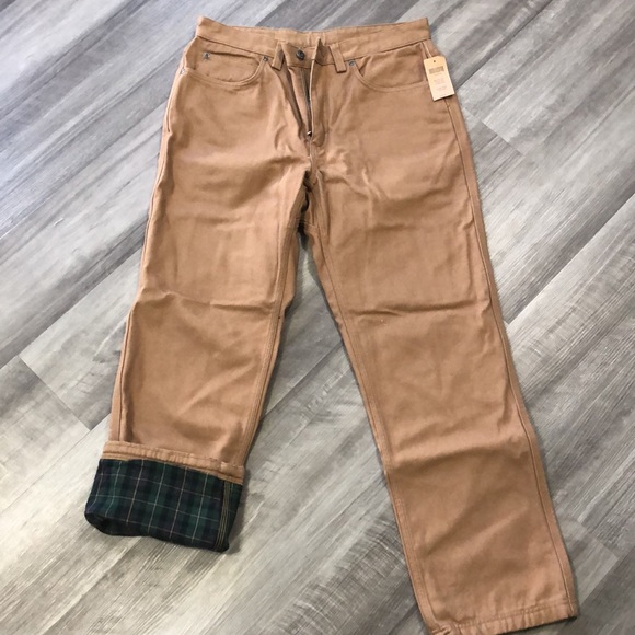 Duluth Mens fire hose flannel lined 5 pocket pants - Picture 5 of 5